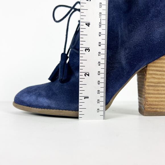 Sole Society blue suede lace up bootie Size 9 - Picture 9 of 10